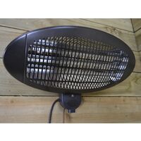 2,000w Wall Mounted Black Electric Outdoor Garden / Patio Heater with 3 Settings