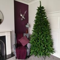 8ft New Duchess Spruce Hinged 1312 Tips Green Christmas Tree