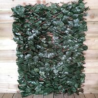 180cm x 60cm Artificial Fence Trellis Screening Privacy Garden - Ivy Leaf