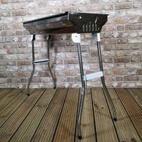 65cm x 29cm Large Folding Portable Charcoal BBQ Grill Camping Garden Parties