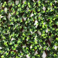 100cm x 200cm Artificial Fence Trellis Screening Privacy Garden - Gardenia Leaf