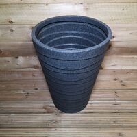 Large Grey Ash Colour Garden Trojan Plant Pot 66cm Tall 48cm Wide