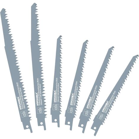 Hychika Stichsägeblätter, 6-teilig Stichsägeblätter Holz für Bambus, PVC, Holz, Trockenbau, Passend für alle Stichsägeblätter (1/5)