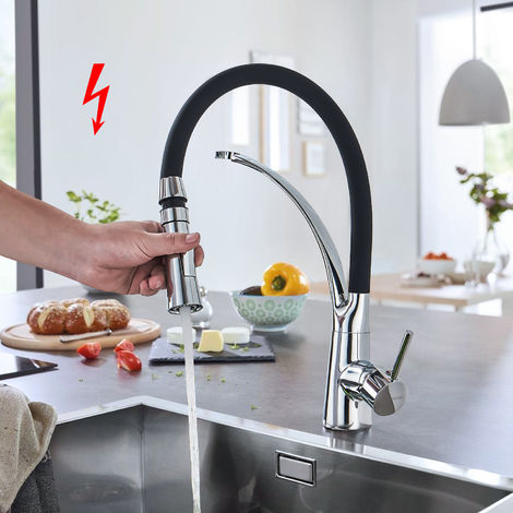 Küchenarmatur Wasserhahn Küche ausziehbar mit