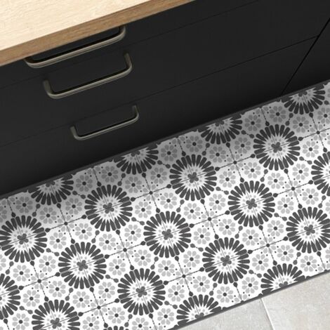 Tapis antidérapant - Marsiho - vinyle - int./ext. - Gris - 120x200cm