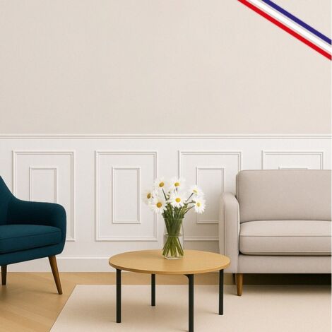 99Déco – Kit de 4 moulures murales en bois massif Pin des Landes – Longueur 4m – Prêt à coller et peindre – Design exclusif Antoinette