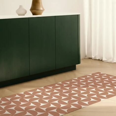 Tapis antidérapant - Equilibre - vinyle - int./ext. - Terracotta - 120x200cm