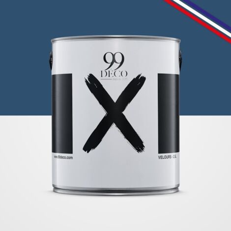 Peinture Mur Velours - Bleu Gris - Interieur - 2,5l (1/5)