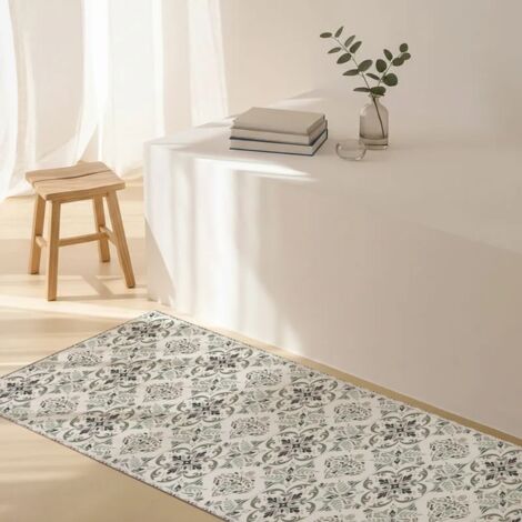 Tapis antidérapant - Agathe - vinyle - int./ext. - Multicolore - 50x200cm