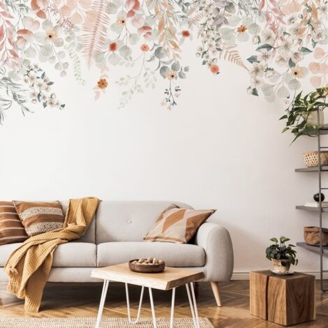 Papier peint panoramique - Flowers in Rain - Multicolore - intissé : 150g/m² - 7 lés : 336x270cm
