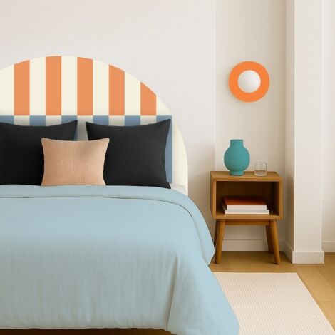 Tête de lit - Rythmo - intissé 225g/m² - pré-encollé - Orange - 110x160cm (1/5)