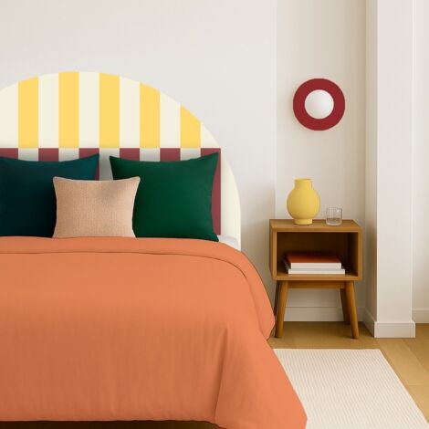Tête de lit - Rythmo - intissé 225g/m² - pré-encollé - Rouge - 110x160cm (1/5)