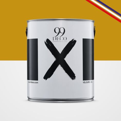 Peinture Mur Velours - Jaune Ocre - Interieur - 2,5l (1/5)
