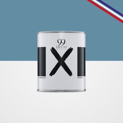 Peinture Mur Velours - Bleu Acier - Interieur - 1l (1/5)