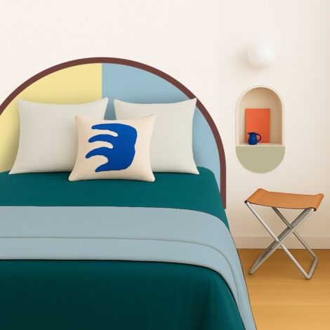Tête de lit - Duo - intissé 225g/m² - pré-encollé - Jaune - 110x180cm (1/5)