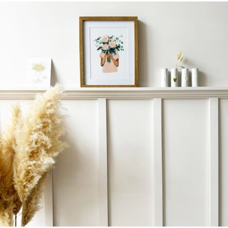 99Déco – Étagère murale en bois massif 100 cm – Prêt à poser et peindre – Charge max 4 kg – Fabrication française – Design moderne