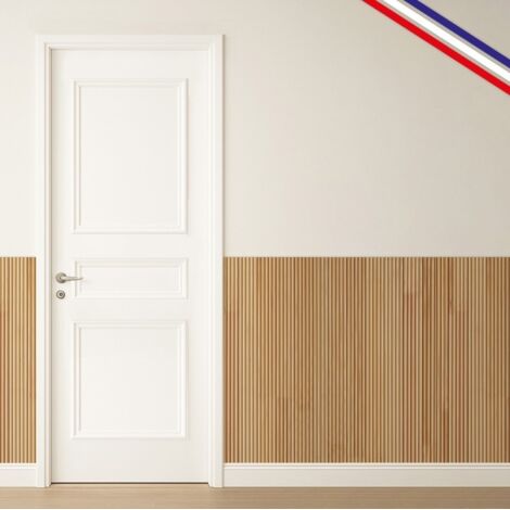 Lot de 2 kits pour moulures de porte en bois - à doucine - Prêt à coller et peindre (1/5)