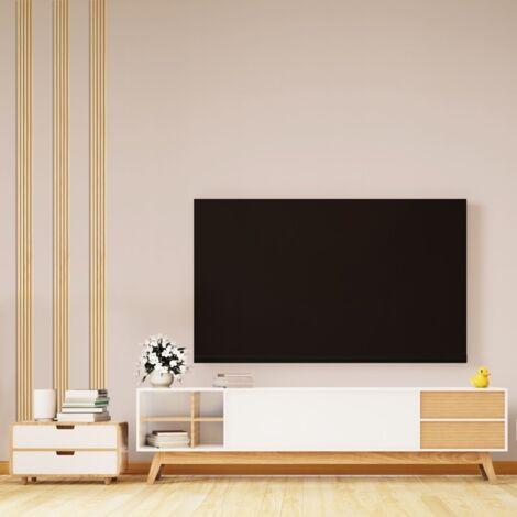Kit de 6 moulures murales - demi-ronds - 100% FSC - Pin abouté - 6x(120x10cm) - Prêt à coller et peindre (1/5)