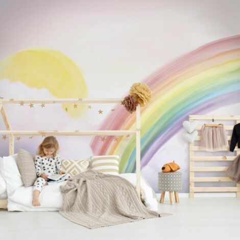 Papier peint panoramique - Dans les Nuages - Multicolore - intissé : 150g/m² - 7 lés : 336x270cm (1/5)