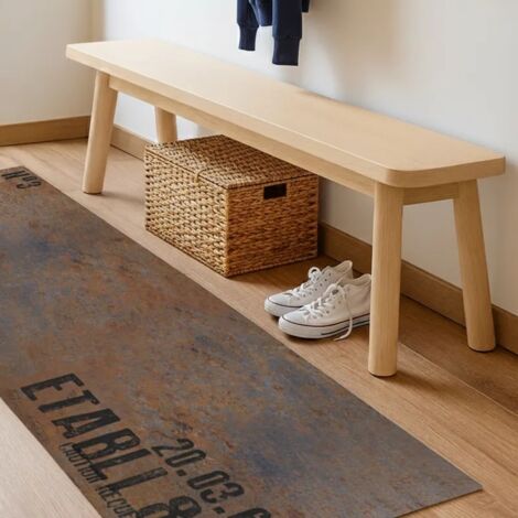 Tapis antidérapant - Full Metal - vinyle - int./ext. - Marron - 120x200cm