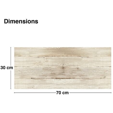 Bois Brut Bandeau PVC lot de 2 : L 70cmxH 30cm 99deco