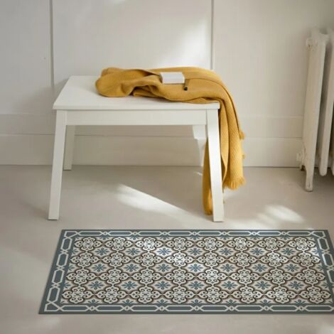 Tapis antidérapant - Yazir - vinyle - int./ext. - Multicolore - 120x200cm