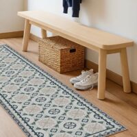 Tapis antidérapant - CC Léonie - vinyle - int./ext. - Bleu - 120x200cm