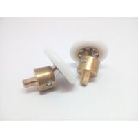 Cuscinetti Box Doccia Rotelle a Sfera di Ricambio in Acciaio per Ante Doccia a Scorrimento Kit 2 Pezzi EC-3305