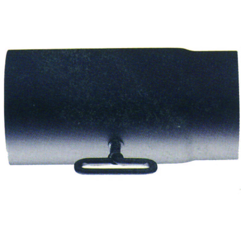 Tubo serrandola porcell. per stufe a legna nero opaco pesante mm.1,2 - ø cm.12x25
