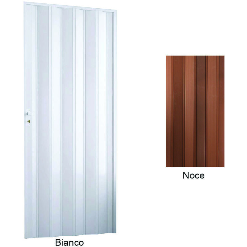 Porta A Soffietto Interni In PVC - Mod. Sonia 82x210 Cm - Con Vetro Effetto Niagara - Reversibile E Facile Da Montare - Foto 11