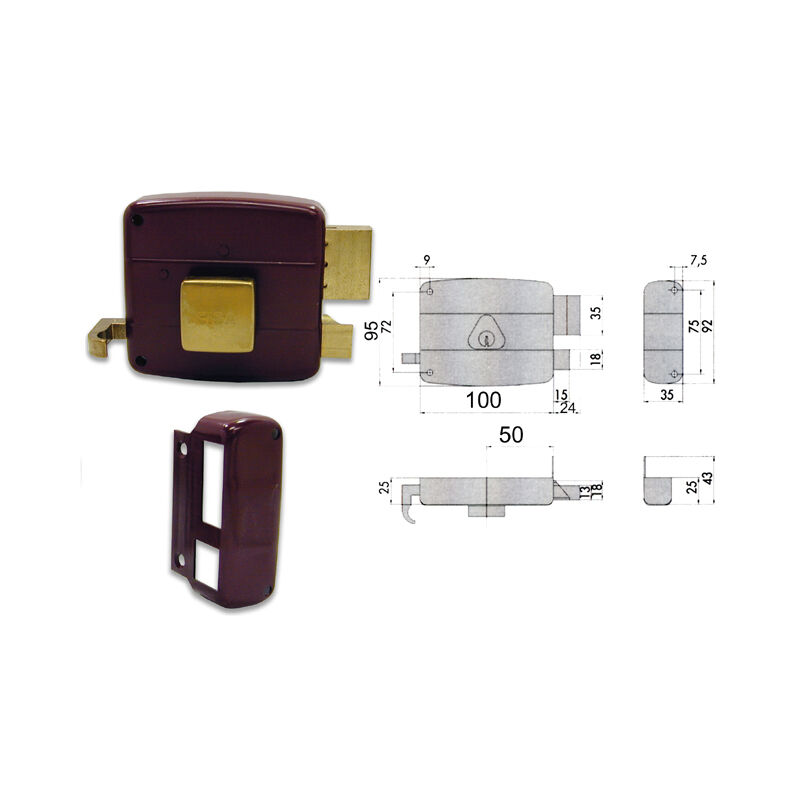 Cisa 50111-50-2 Serratura Applicare Cil Fisso Sx