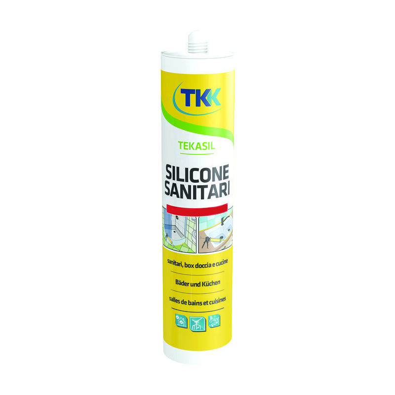 Silicone acetico sanitari tekasil sanitar acetat - ml.280 bianco