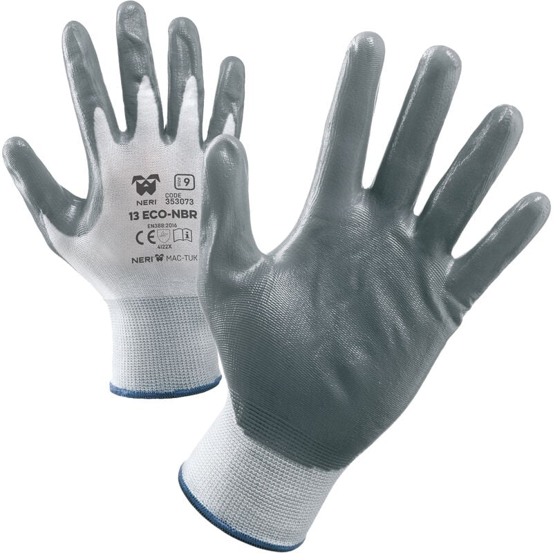 Guanti nylon/nitrile nbr 13eco tg. 9