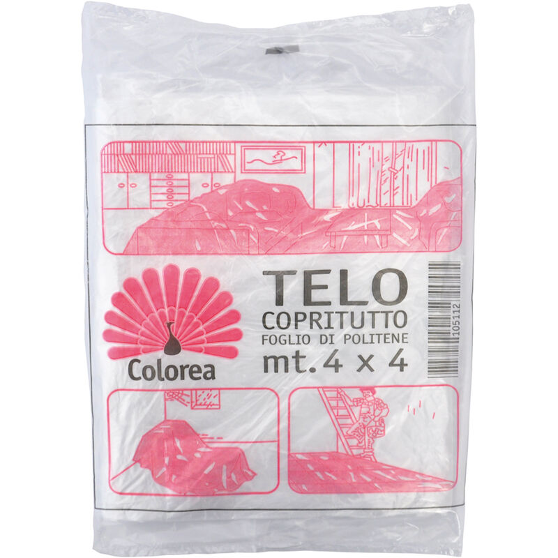 Colorea Telo copritutto mt.4x4 in polietilene gr.150 basic