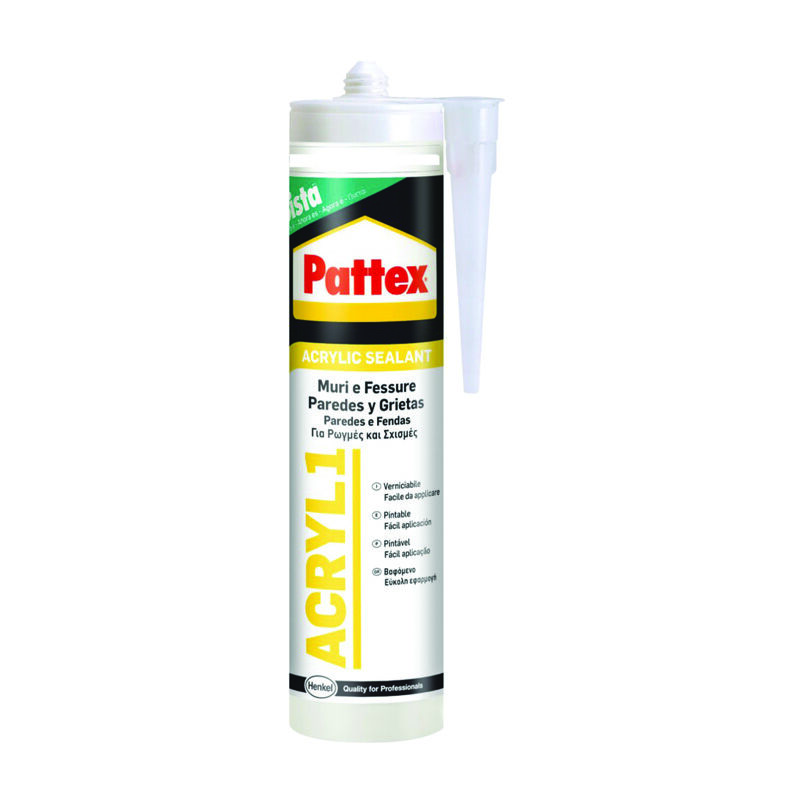 Pattex sigillante sista acryl1 colorato - ml.300 bianco