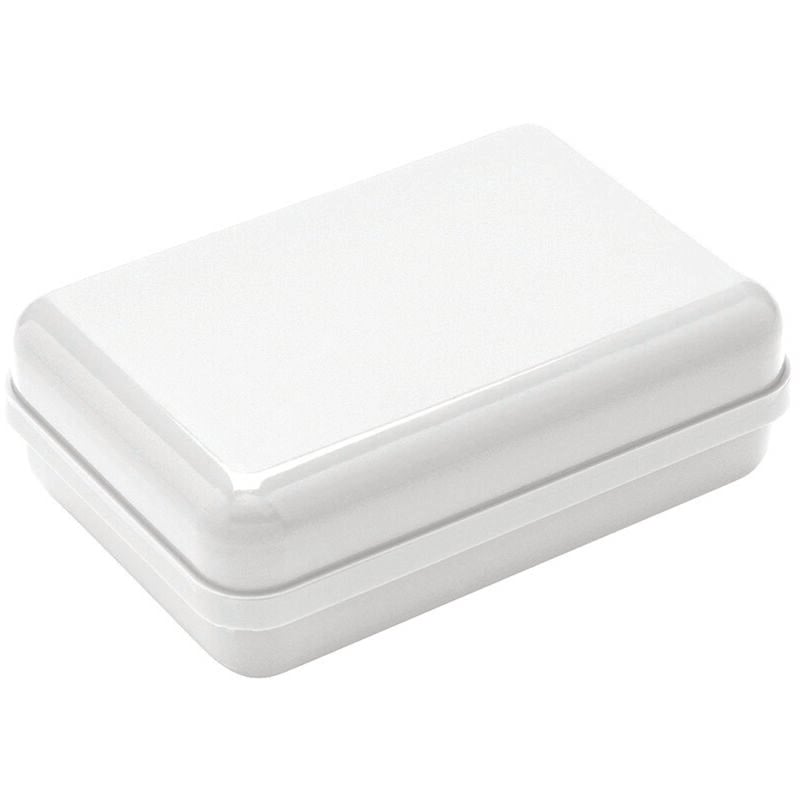 Portasapone da viaggio in plastica bianco - cm.10,5x6,5x4h