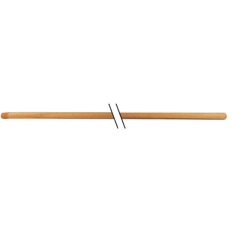 manico per scopa in legno 130cm con filetto