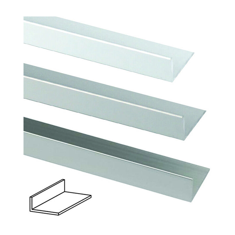 Profilo angoli diversi in alluminio - mm.20x10 mt.2 argento