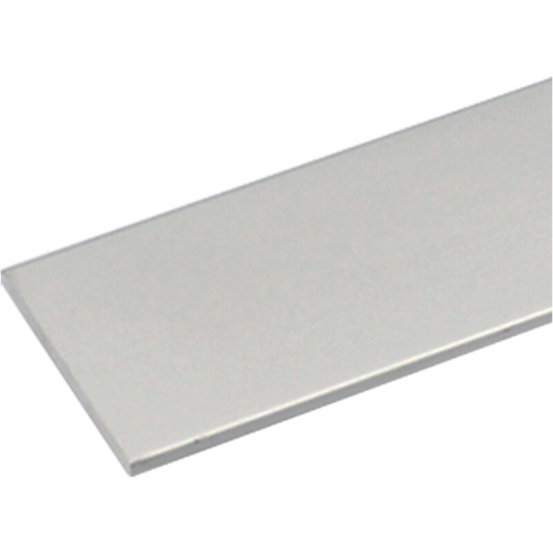 Profilo per fai da te piatto mm 15 x  2 - mt 2 col.argento