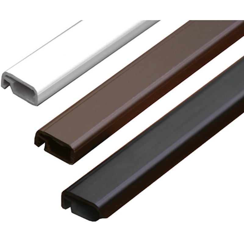 Profilo in pvc per zanzariera linea c - marrone