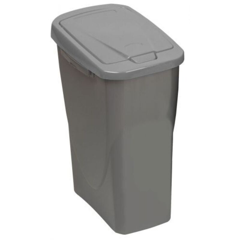 CURVER 02171 pc-P80 – 00 Pattumiera Flip B, 25 l, Argento/Verde