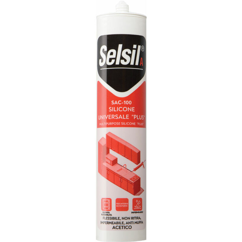 Silicone acetico universale 'sac 100' trasparente ml 280