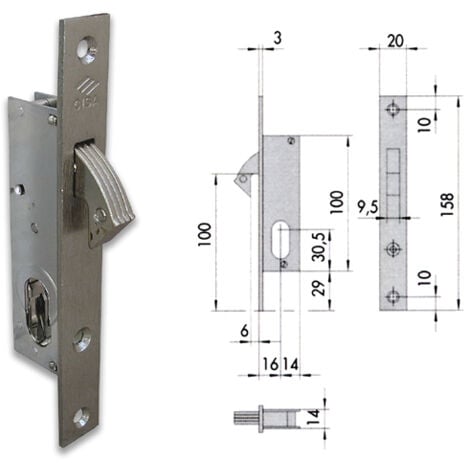 Cisa 45010-16-0 Serratura Infilare  Cil Ov F20