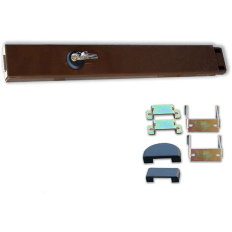 Viro 4006 Serratura Spranga Regolabile 73-98 cm Marrone - Sicurezza Porte