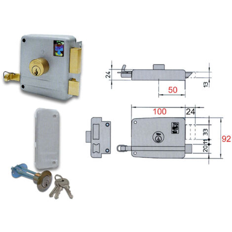 Viro 7503 Serratura Applicare Mm60 Sx D/Cil Stacc - Sicurezza e Qualità