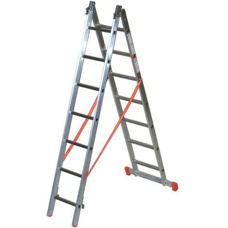 Scala in alluminio trasformabile - Facal Genia - Varianti: Gradini 3x9 - G300-3