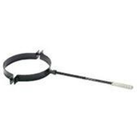 Save Fumisteria NN28 Reggitubo Muro Pellet Nero 8cm (1/2)