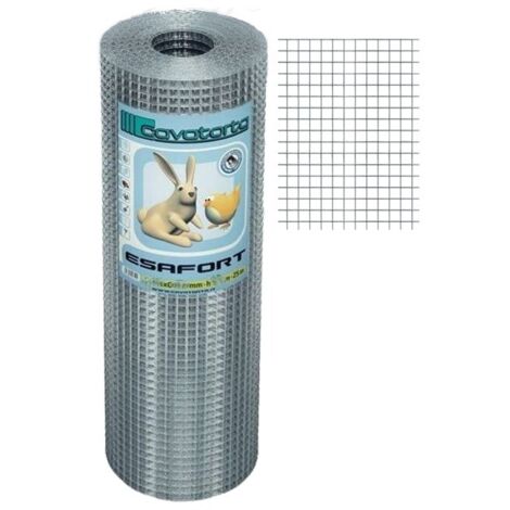 Rete Elettrosaldata Zincata Esafort 12,7x12,7 h80 25mt CAVATORTA