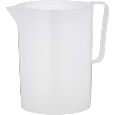 Giganplast GIG Caraffa Graduata, 3 Litri, Polietilene, Bianco