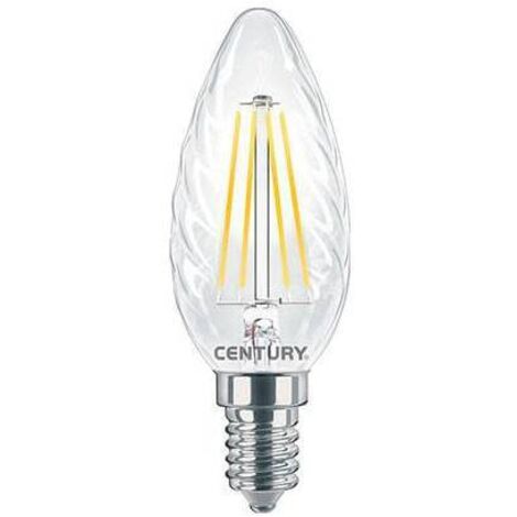 Century Lampadina Led Filamento Tortiglione E14 4W 470lm 4000k